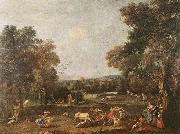 ZUCCARELLI  Francesco Bull-Hunting oil painting